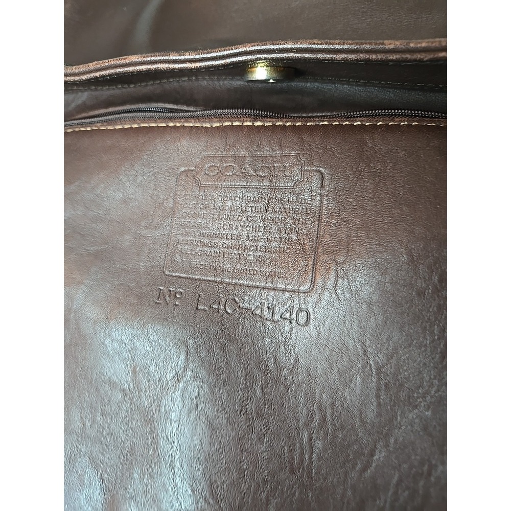 Vintage COACH Brown Leather, Soho Lafayette Shoulder Bag, Snap, 4140  90s USA - Picture 10 of 13